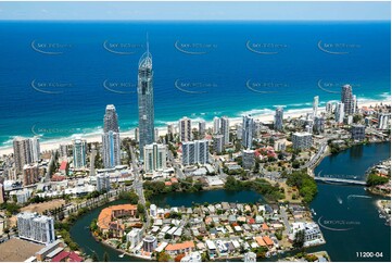 Sunbathing Surfers Paradise QLD Aerial Photography