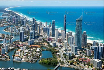 Sunbathing Surfers Paradise QLD Aerial Photography