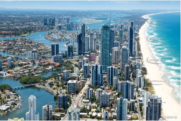 Sunbathing Surfers Paradise QLD Aerial Photography