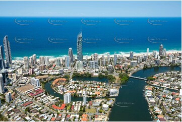 Sunbathing Surfers Paradise QLD Aerial Photography