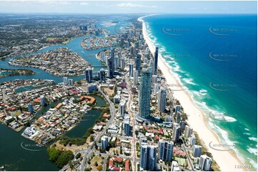 Sunbathing Surfers Paradise QLD Aerial Photography