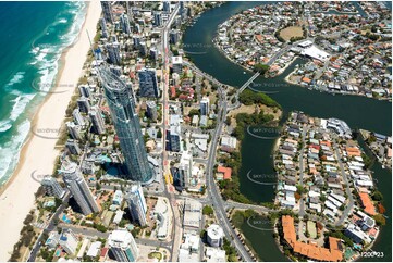 Sunbathing Surfers Paradise QLD Aerial Photography