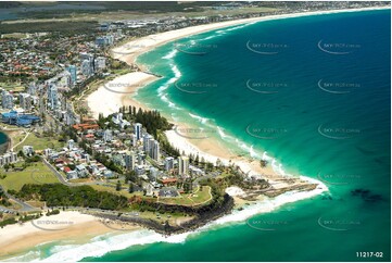 Aerial Photo Coolangatta & Point Danger QLD Aerial Photography