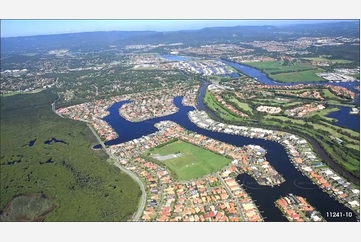 Monterey Keys & Saltwater Creek - Helensvale QLD Aerial Photography