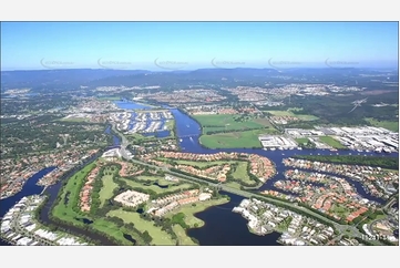 Monterey Keys & Saltwater Creek - Helensvale QLD Aerial Photography