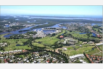 Coomera River & Sanctuary Cove - Gold Coast QLD QLD Aerial Photography