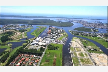 Coomera River & Sanctuary Cove - Gold Coast QLD QLD Aerial Photography