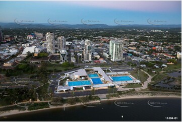 Gold Coast Aquatic Centre at Dawn QLD Aerial Photography