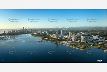 Gold Coast Aquatic Centre at Dawn QLD Aerial Photography