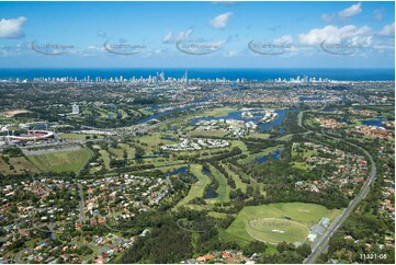 Aerial Photo Carrara QLD Aerial Photography