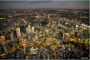 Brisbane at Last Light QLD Aerial Photography