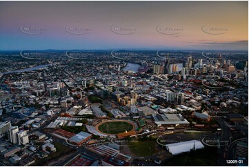 Brisbane Showgrounds At Dusk - Bowen Hills QLD QLD Aerial Photography