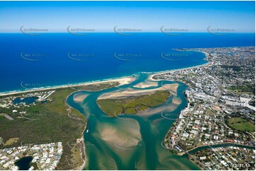 Maroochy River & Goat Island QLD Aerial Photography