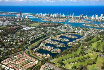 Surfers Waters Estate Southport Gold Coast QLD Aerial Photography