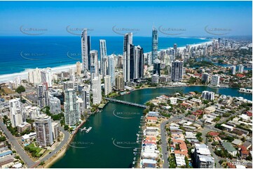 Chevron Island & Surfers Paradise QLD QLD Aerial Photography