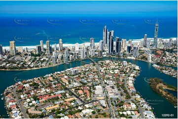 Chevron Island & Surfers Paradise QLD QLD Aerial Photography