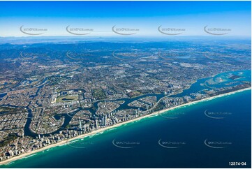 Surfers Paradise from 7000ft QLD Aerial Photography