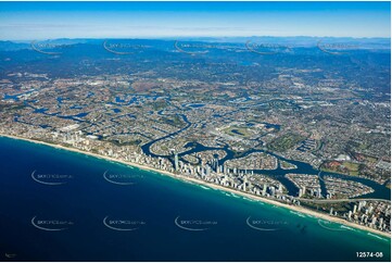 Surfers Paradise from 7000ft QLD Aerial Photography