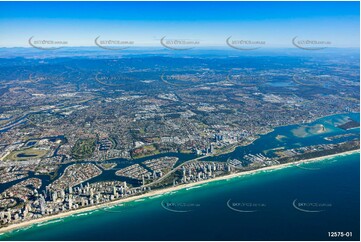 Main Beach from 7000ft QLD Aerial Photography