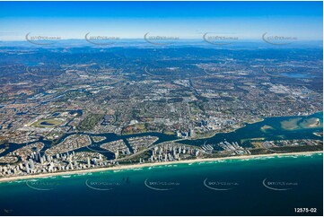 Main Beach from 7000ft QLD Aerial Photography