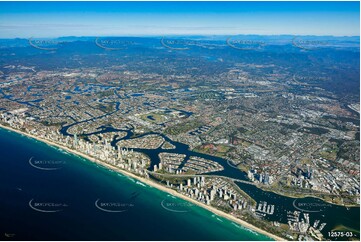 Main Beach from 7000ft QLD Aerial Photography