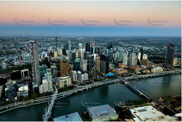 Brisbane At Last Light QLD Aerial Photography