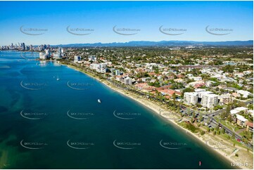 Marine Parade Biggera Waters Gold Coast QLD Aerial Photography