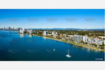 Marine Parade Biggera Waters Gold Coast QLD Aerial Photography