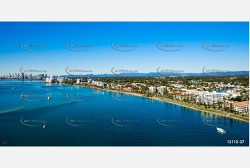 Marine Parade Biggera Waters Gold Coast QLD Aerial Photography