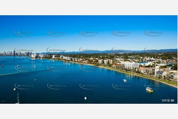 Marine Parade Biggera Waters Gold Coast QLD Aerial Photography