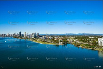 Broadwater Tourist Park Gold Coast QLD Aerial Photography