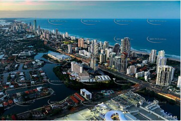 Broadbeach At Last Light QLD Aerial Photography