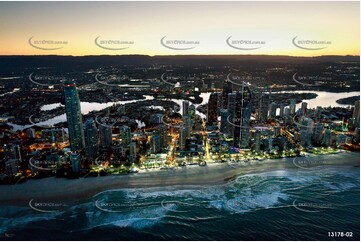 Surfers Paradise At Last Light QLD Aerial Photography