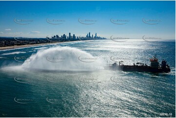 Balder R Rainbowing Sand at Miami Gold Coast QLD Aerial Photography