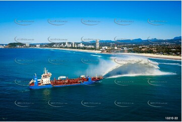 Balder R Rainbowing Sand at Miami Gold Coast QLD Aerial Photography