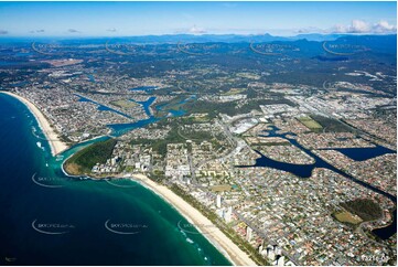 Looking over Burleigh Heads from 3500ft QLD Aerial Photography