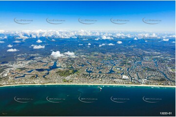 Mermaid Beach captured from 9000ft QLD Aerial Photography