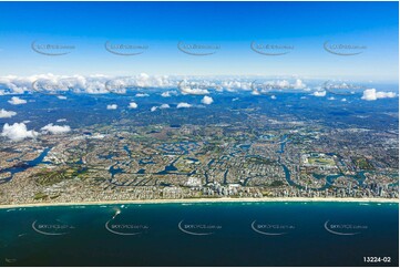 Broadbeach captured from 9000ft QLD Aerial Photography