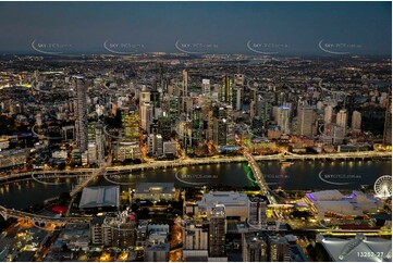 Brisbane City at Last Light QLD Aerial Photography