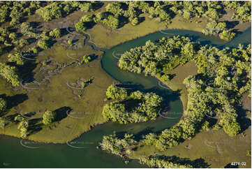 The entrance to Wasp Creek - Coomera QLD Aerial Photography