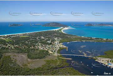 Aerial Photo Hawks Nest NSW Aerial Photography