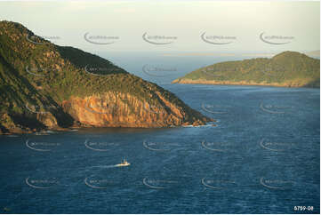 Fishing Boat Heads Out To Sea NSW Aerial Photography