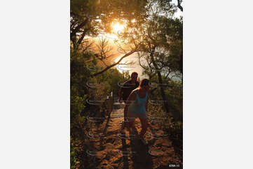 Tomaree Lookout walk at Sunset NSW Aerial Photography