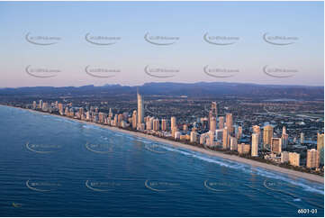 Aerial Photo Surfers Paradise At Dawn QLD Aerial Photography