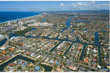 Aerial Photo Broadbeach Waters QLD Aerial Photography