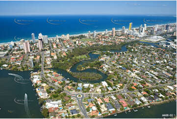 Aerial Photo Broadbeach Waters QLD Aerial Photography