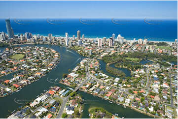 Aerial Photo Broadbeach Waters QLD Aerial Photography