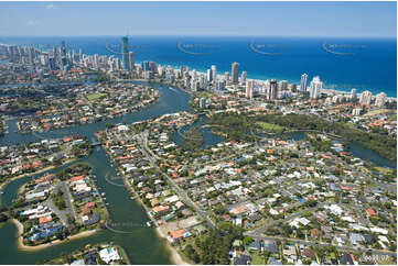 Aerial Photo Broadbeach Waters QLD Aerial Photography