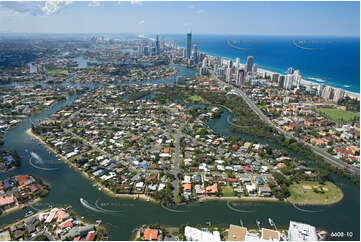 Aerial Photo Broadbeach Waters QLD Aerial Photography