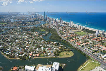 Aerial Photo Broadbeach Waters QLD Aerial Photography